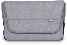 Дитяча коляска 2 в 1 Riko Side 01 Grey Fox (чорна шкіра - сіра тканина)